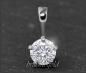 Preview: Brillant Anhänger 585 Gold, 0,80ct; 14K Weißgold